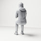 Foto de produto de modelismo de diorama 2: Figura sentada: espectadora com as mãos juntas em frente ao peito (B058)