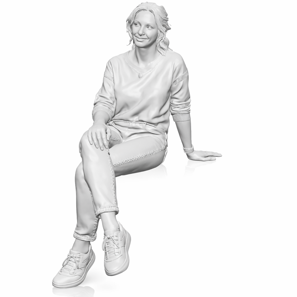 Diorama Modellbau Produktfoto 6: Diorama Figuren-Set: Sitzende Figuren, Passanten und Zuschauer Set