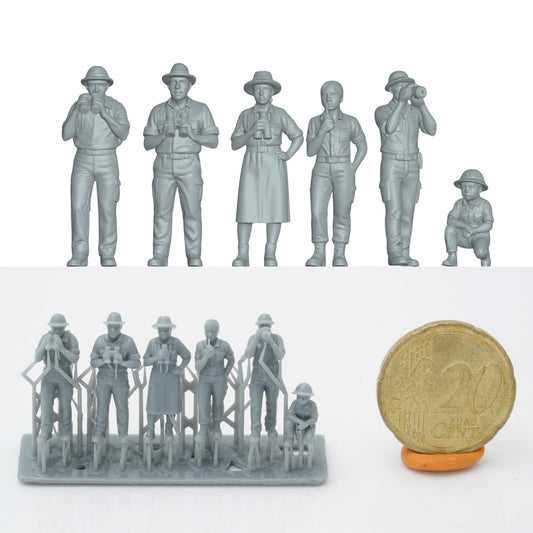 Produktfoto Figur H0, 1:72 - 0: Safari Touristen Figuren Set (6 Figuren)