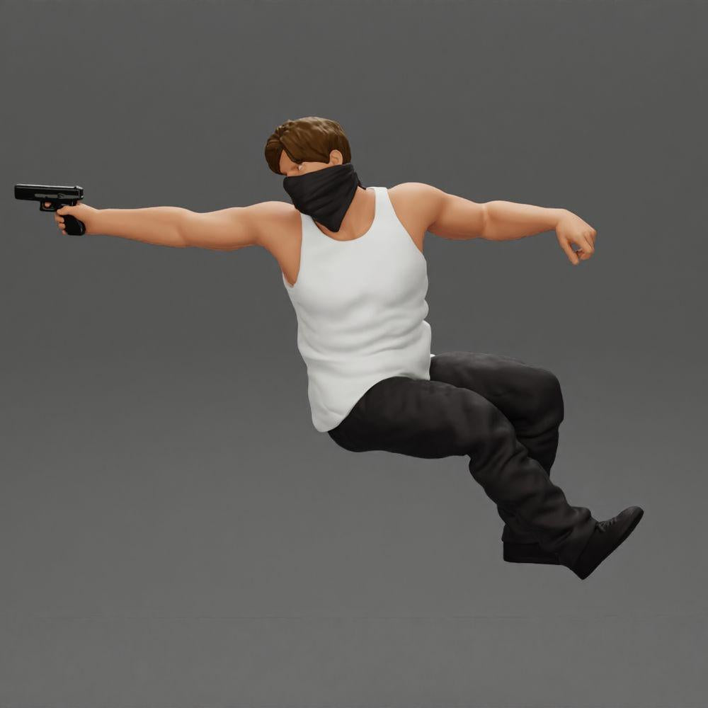 Diorama Modellbau Produktfoto 5: Diorama Figuren-Set: Bewaffnete Unterwelt und Mafia (Nr. S83)