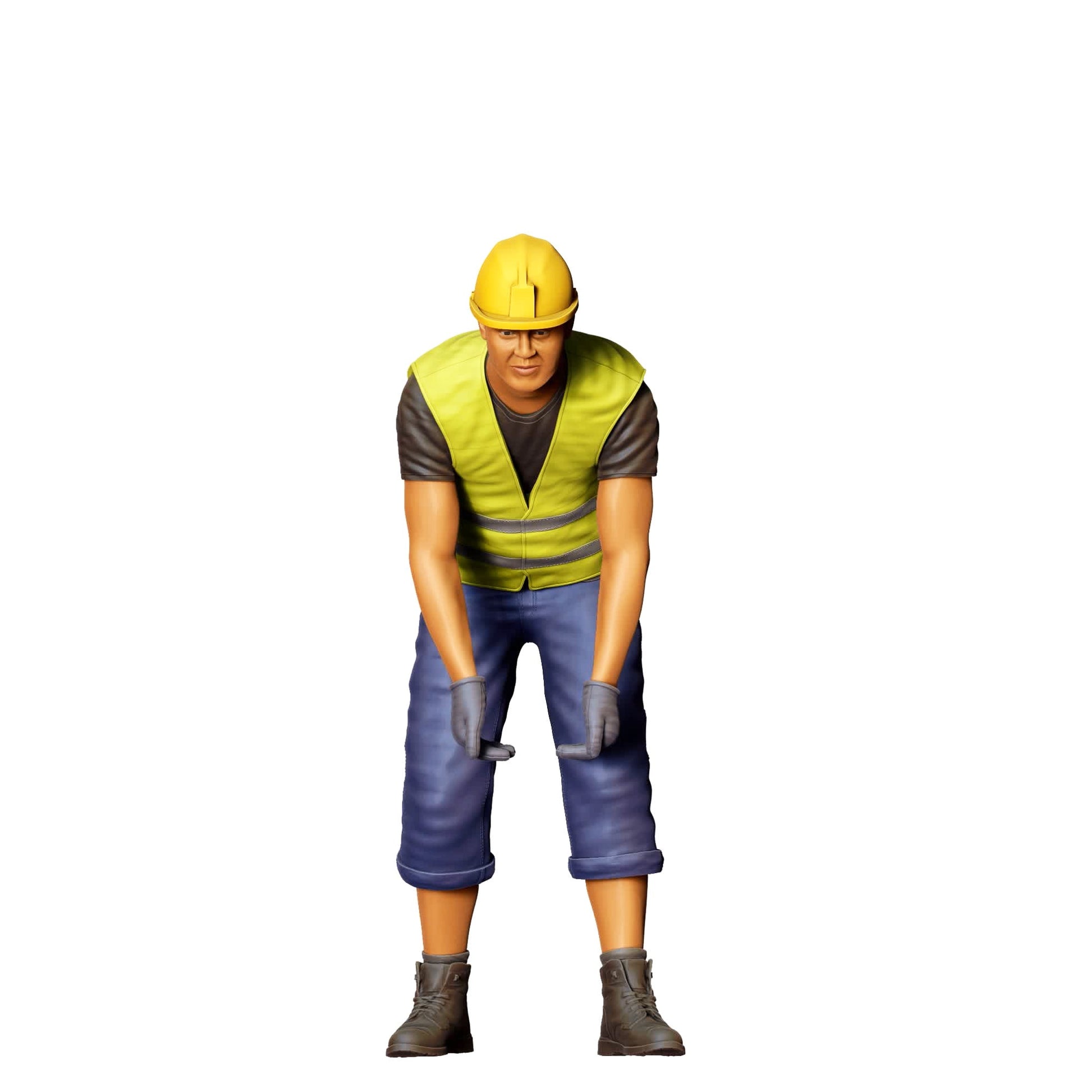 Diorama Modellbau Produktfoto 2: Diorama Figuren-Set: Gleisarbeiter und Bahninstandhaltung Figuren-Set (Nr. S44) - 4 Figuren