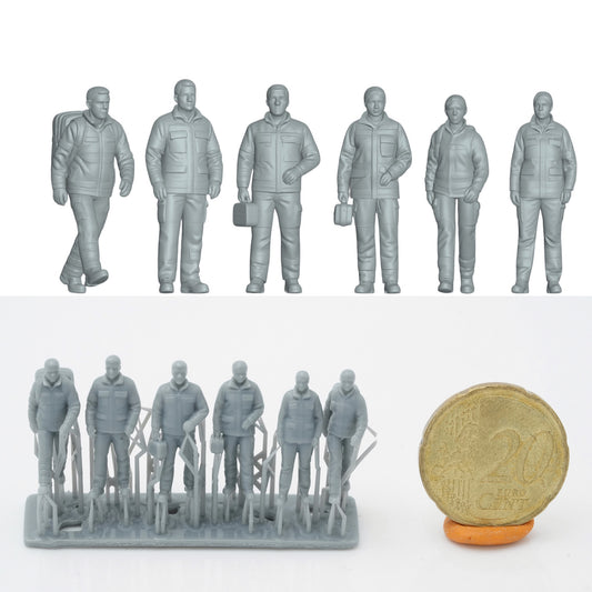 Produktfoto Figur H0, 1:72 - 0: Sanitäter Rettungsdienst Figuren Set (6 Figuren)
