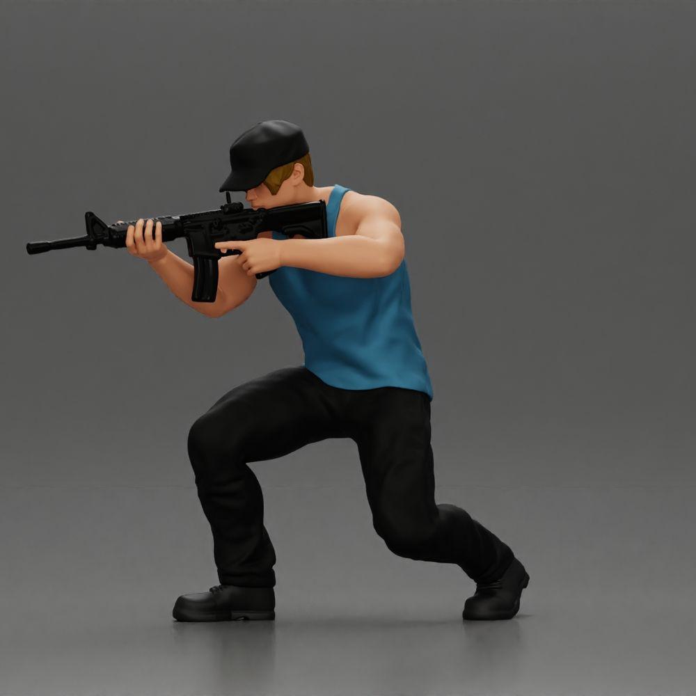 Diorama Modellbau Produktfoto 6: Diorama Figuren-Set: Bewaffnete Unterwelt und Mafia (Nr. S83)