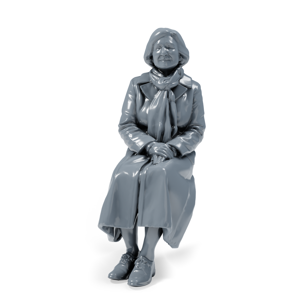 Diorama Modellbau Produktfoto 5: Diorama Figuren Set: Älteres Paar mit zwei Parkbänken (h0_38)