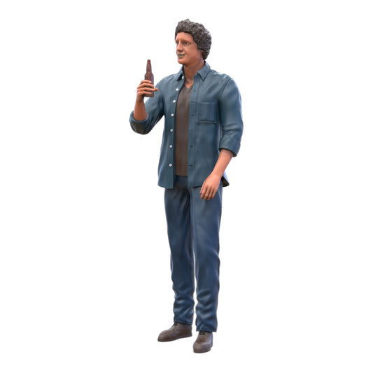 Produktfoto Diorama und Modellbau Miniatur Figur: Mann mit Bierflasche