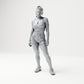 Diorama Modellbau Produktfoto 0: Stehende Figur: Frau in ärmellosem Oberteil, kurzer Hose und Sportschuhen (B072)