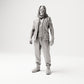 Stehende Gangster-Figur: Mann mit Zöpfen, Sonnenbrille & weiter Hose (B074) - Vorderansicht