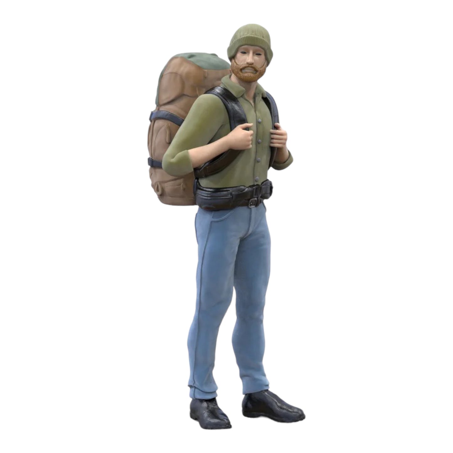 Produktfoto Diorama und Modellbau Miniatur Figur: Wanderer mit Rucksack 2