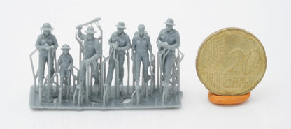 Foto do produto Miniatura H0, 1:72 - 0: Conjunto de Figuras de Expedição na Selva (6 Figuras)