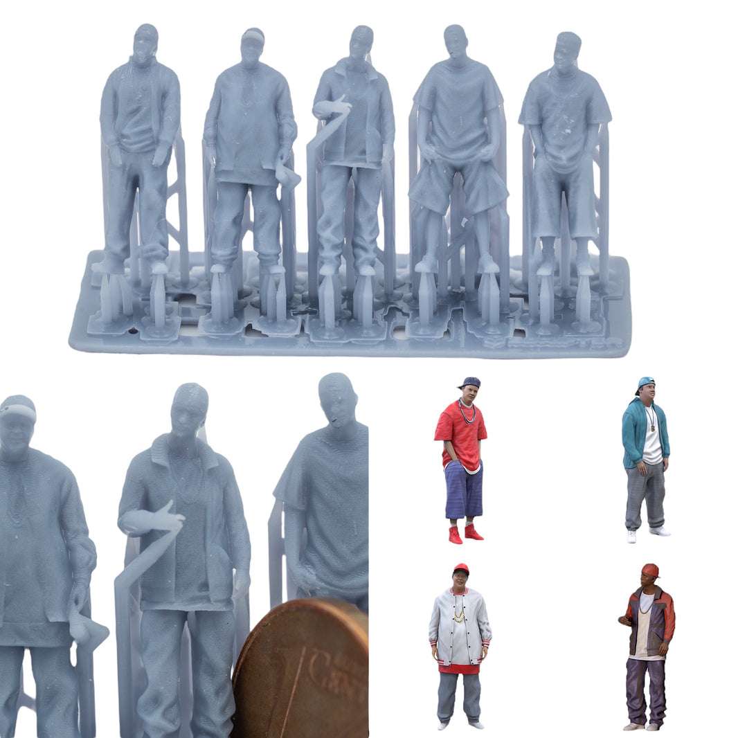 H0 Miniatur Figuren für Modelleisenbahnen, Modellbau und Diorama – 3drifter