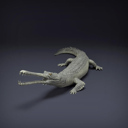 Produktfoto Tier Figur Diorama, Modellbau: 0: Dschungel Tier Figur: Gangesgavial – Gharial (Ref 01_01_80)