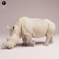 Produktfoto Tier Figur Diorama, Modellbau: 0: Wildtier Figur: fressendes Nördliches Weißes Nashorn – vorgefertigt (Ref 25_07_01)