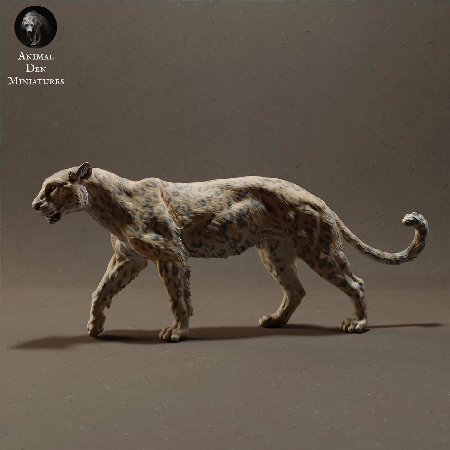 Produktové foto zvířecí figurky diorama, modelářství: 0: Divoká zvířecí figurka: Africký leopard – Zvířata savany (Ref 01_01_59)