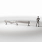 Diorama Modellbau Produktfoto 1: Diorama Straße: Beschädigte Leitplanke (Ref. 1000D)