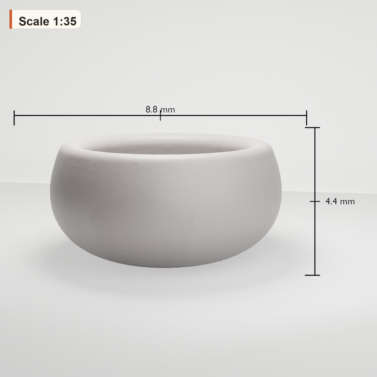 MyPortal 102 1: Diorama Küche & Tafel: Keramikschale (Ref. 102D)