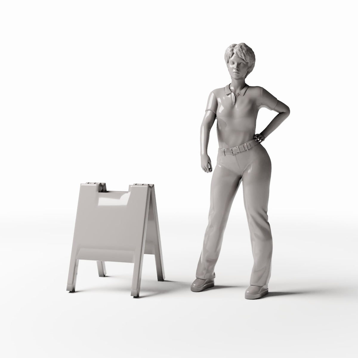 Diorama Modellbau Produktfoto 1: Diorama Straße: Klappaufsteller für Ladengeschäfte (Ref. 1052D)