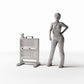 Foto prodotto per diorami e modellismo 1: Diorama stradale: barriera stradale con luce di segnalazione (Ref. 1058D)