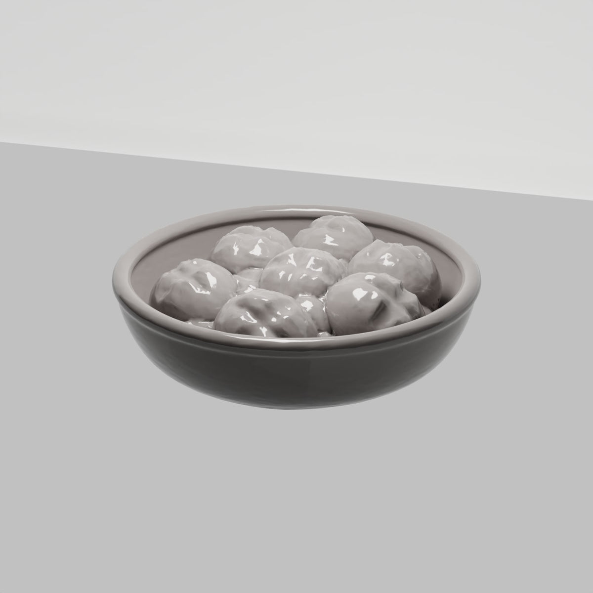 MyPortal 105 0: Diorama Küche: Keramikschale mit Brötchen (Ref. 105D)