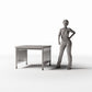 Foto prodotto per diorami e modellismo 1: Arredo per diorama: piccola scrivania da ufficio (Ref. 1070D)
