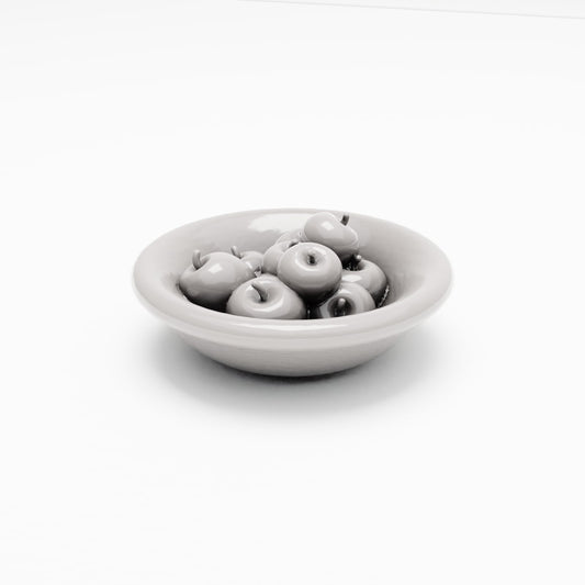 MyPortal 108 0: Diorama Küche & Tafel: Obstschale mit Äpfeln (Ref. 108D)