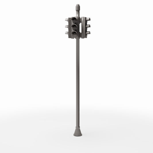Diorama Modellbau Produktfoto 0: Diorama Straße: Verkehrssignal-Mast mit Ampeln (Ref. 1136D)