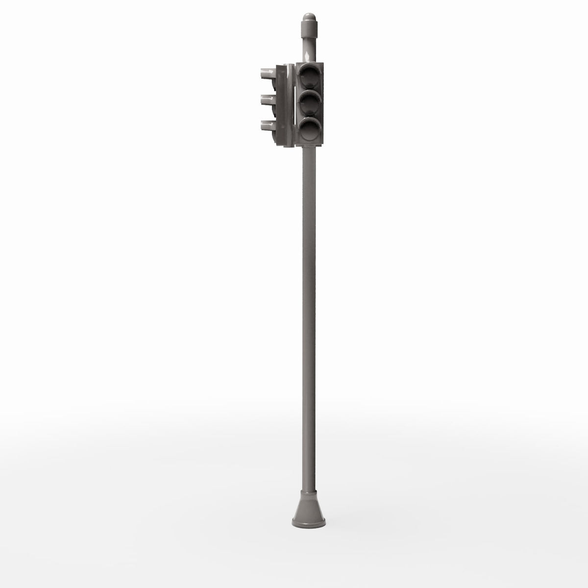 Diorama Modellbau Produktfoto 2: Diorama Straße: Verkehrssignal-Mast mit Ampeln (Ref. 1136D)