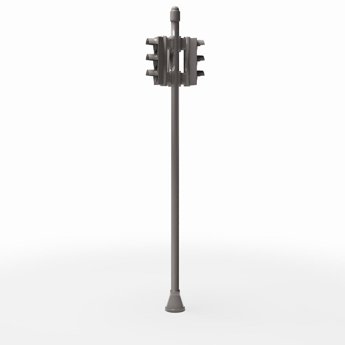 Diorama Modellbau Produktfoto 3: Diorama Straße: Verkehrssignal-Mast mit Ampeln (Ref. 1136D)