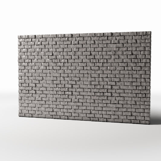 Foto prodotto per diorami e modellismo 0: Edificio per diorama: alto muro di mattoni integro (Ref. 1200D)