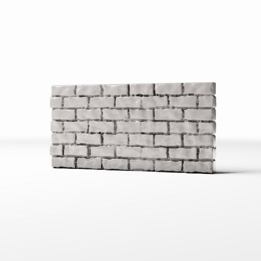 Foto prodotto per diorami e modellismo 0: Edificio per diorama: muro di mattoni basso e stretto (Ref. 1205D)