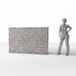 Foto prodotto per diorami e modellismo 1: Edificio per diorama: muro di mattoni integro, largo (Ref. 1206D)
