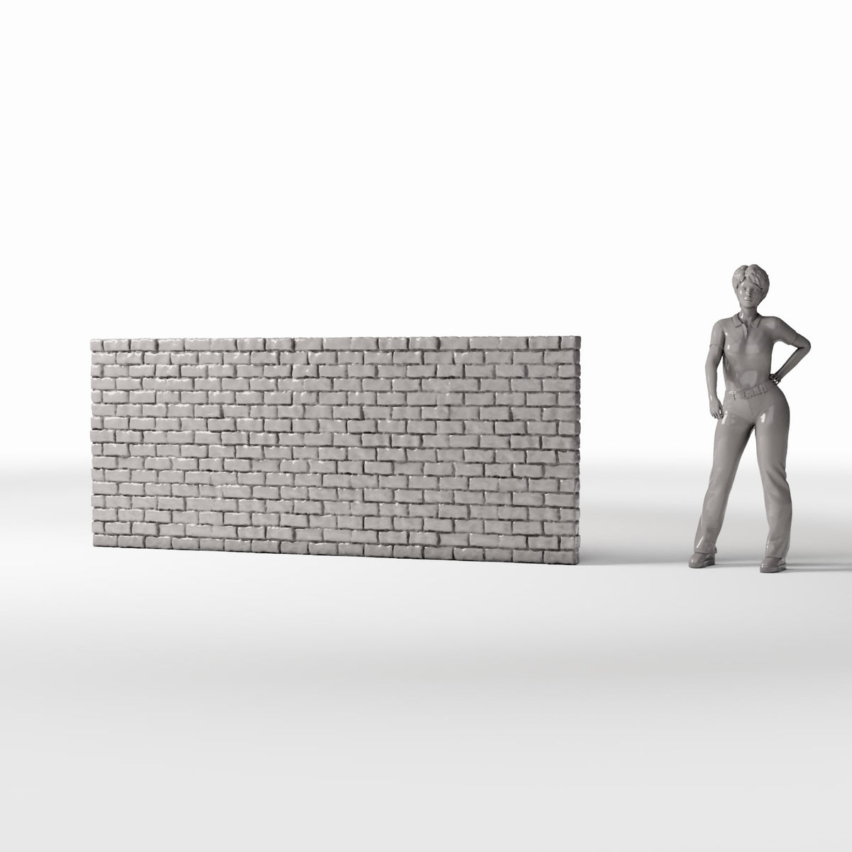 Diorama Modellbau Produktfoto 1: Diorama Gebäude: Intakte Ziegelmauer (Ref. 1207D)