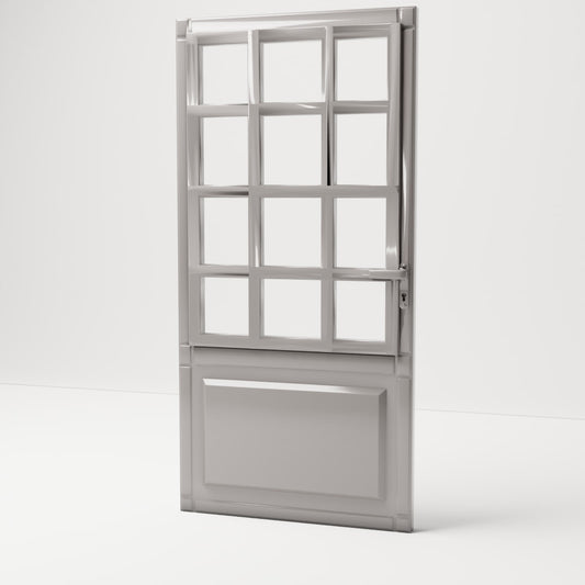 MyPortal 129 0: dettagli di edificio per diorama: porta classica con finestra a riquadri (Rif. 129D)