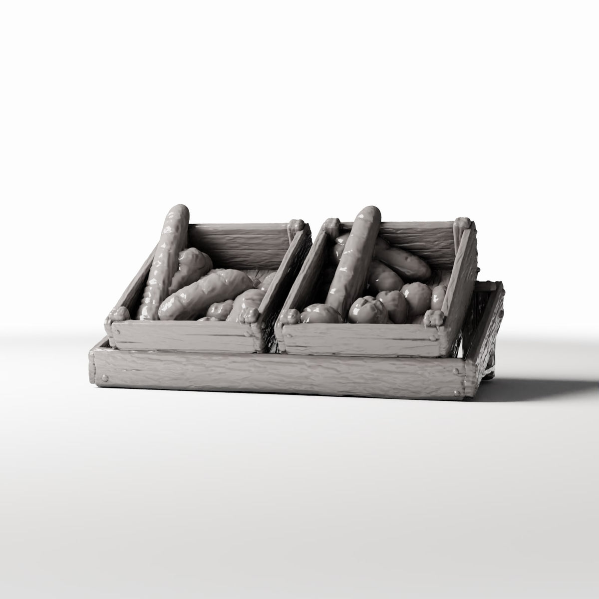 Diorama Modellbau Produktfoto 0: Diorama Markt: Marktkiste mit Brot (Ref. 1422D)