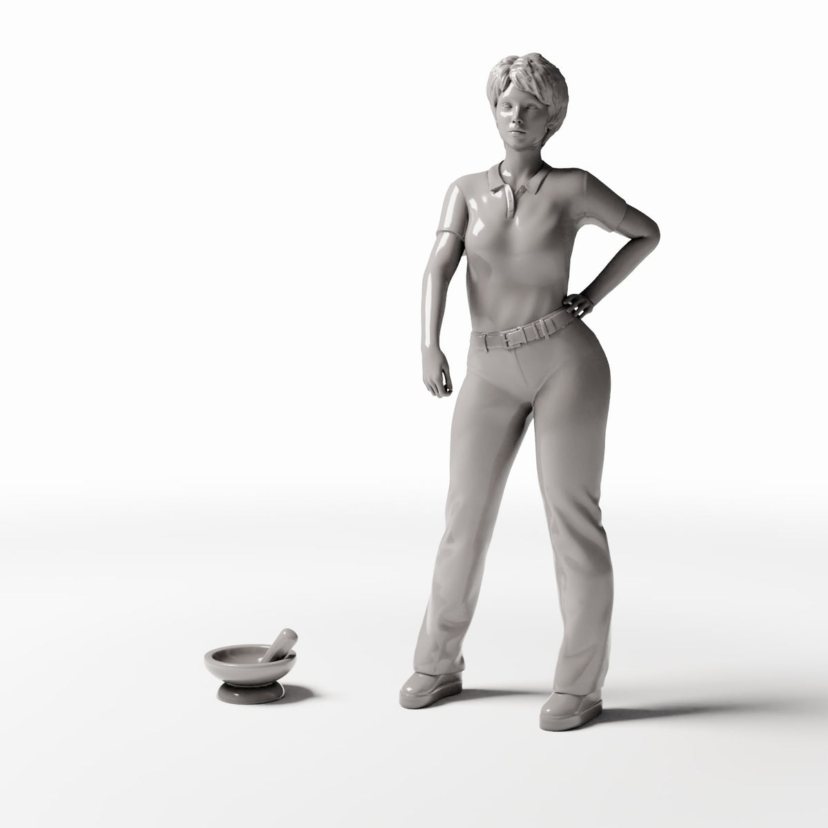 Diorama Modellbau Produktfoto 1: Diorama Küchenzubehör: Küchenmörser mit Stößel (Ref. 1436D)