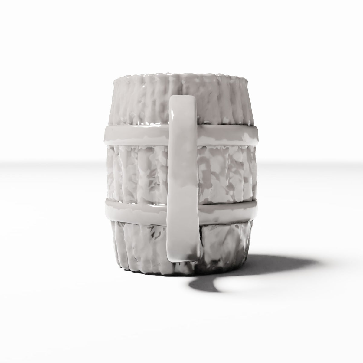 Diorama Modellbau Produktfoto 2: Diorama Küche: Rustikaler Holzbecher für Miniaturküchen (Ref. 1480D)