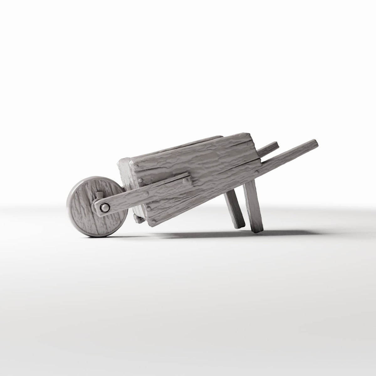 Diorama Modellbau Produktfoto 3: Diorama Lagerzubehör: Rustikaler Holzhandkarren (Ref. 1495D)