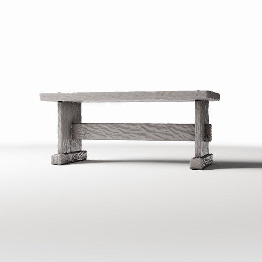 Diorama Modellbau Produktfoto 0: Diorama Küche: Rustikaler Holztisch für die Miniaturküche (Ref. 1499D)