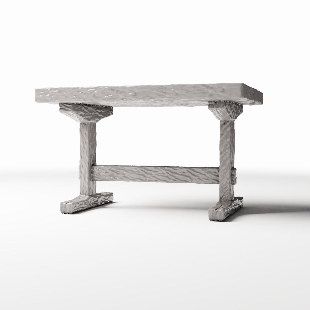 Foto prodotto per diorami e modellismo 0: Cucina per diorama: tavolo rustico in legno per cucina in miniatura (Ref. 1500D)