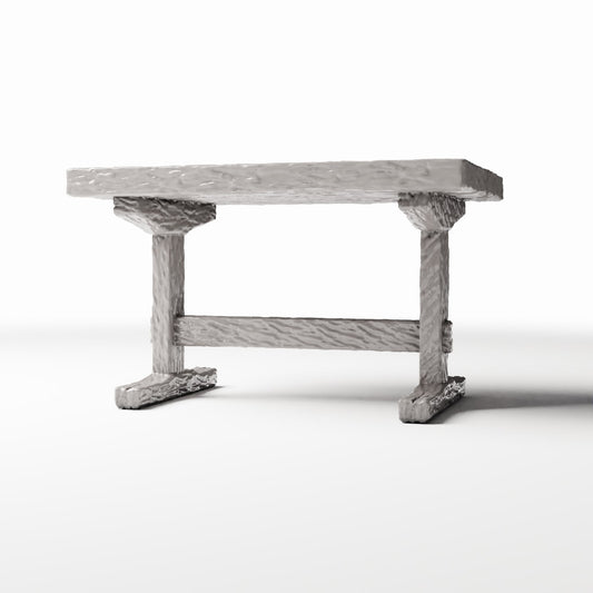 Diorama Modellbau Produktfoto 0: Diorama Küche: Rustikaler Holztisch für Miniaturküche (Ref. 1500D)