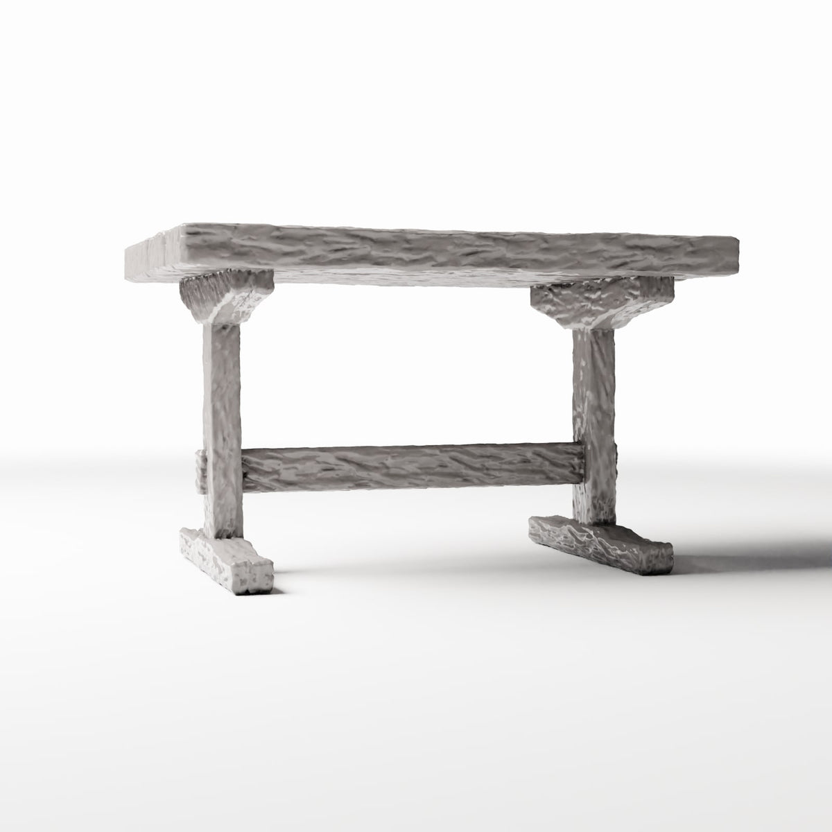 Foto prodotto per diorami e modellismo 3: Cucina per diorama: tavolo rustico in legno per cucina in miniatura (Ref. 1500D)