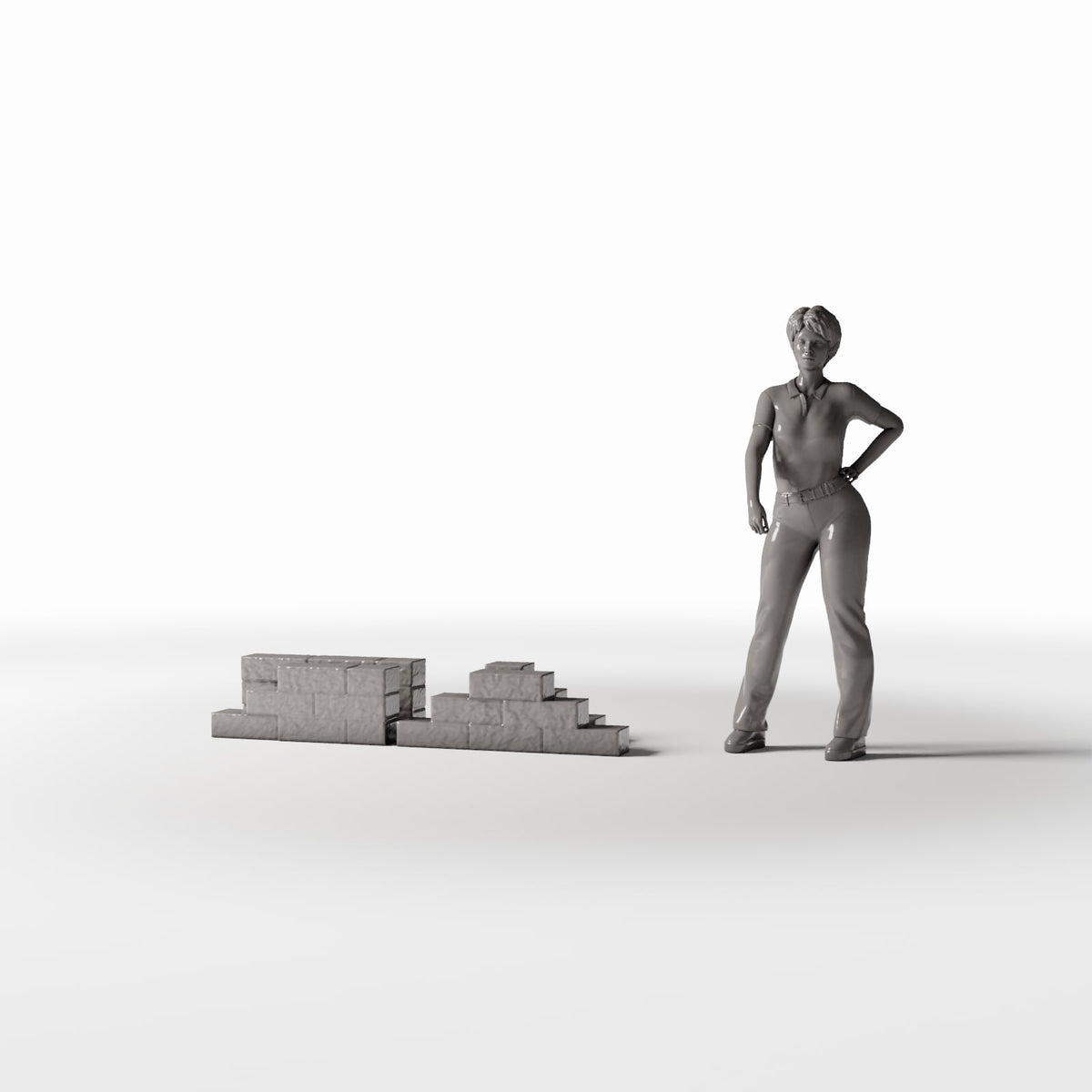 Foto prodotto per diorami e modellismo 1: Elementi costruttivi per diorama: sezioni di muro per accampamenti da campo (Ref. 1636D)