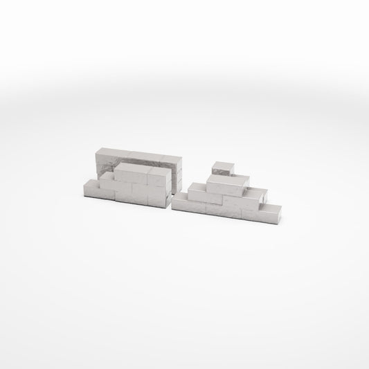 Diorama Modellbau Produktfoto 0: Diorama Bauelemente: Mauersegmente für Feldlager (Ref. 1636D)