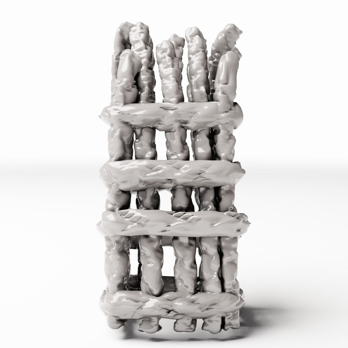 Foto prodotto per diorami e modellismo 2: Edificio per diorama: colonna di sostegno danneggiata per rifugio da campo (Ref. 1652D)