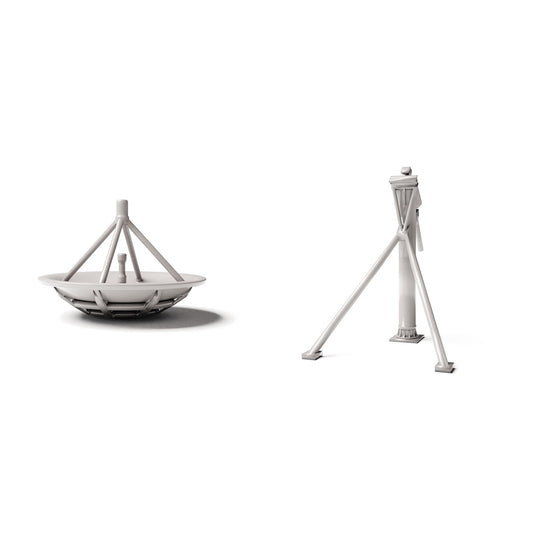 Diorama Modellbau Produktfoto 0: Diorama Militär: Feldantenne mit Parabolschüssel (Ref. 1908D)