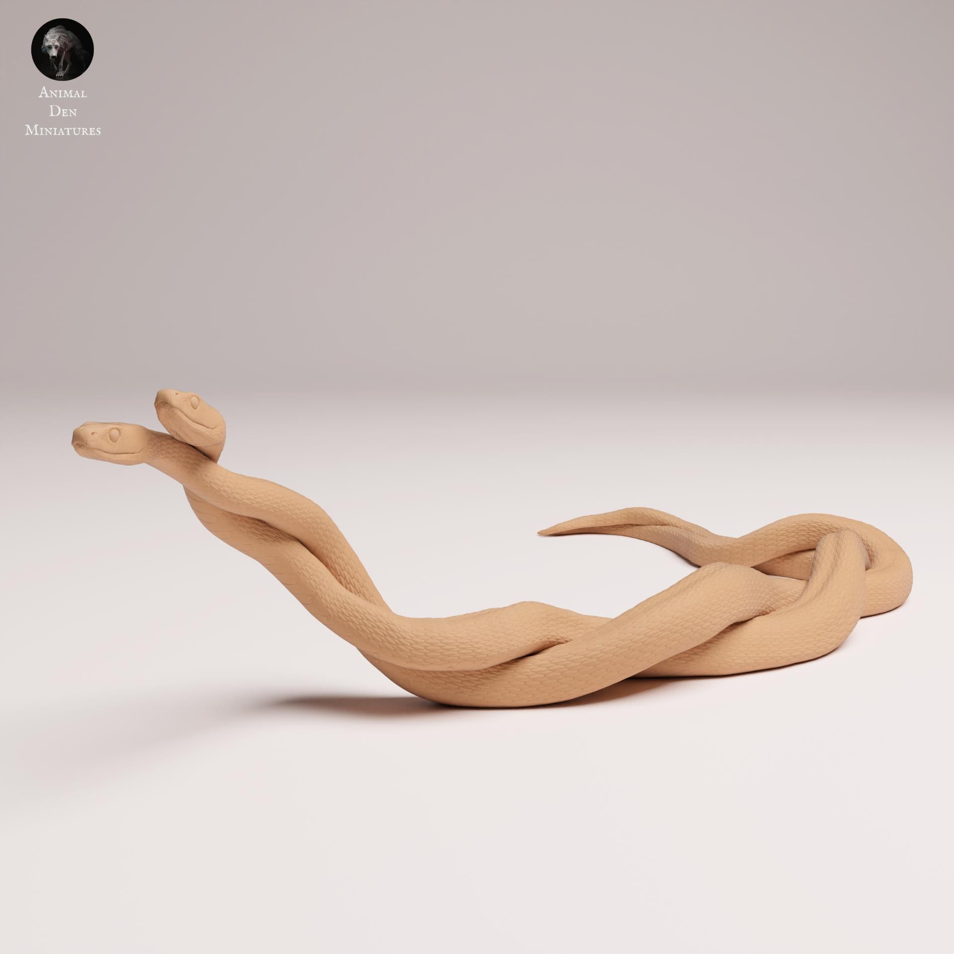 Foto do produto de figura de animal em diorama, modelismo: 0: Figuras de animais da selva: Casal de Mambas Negras (Ref 25_08_11)