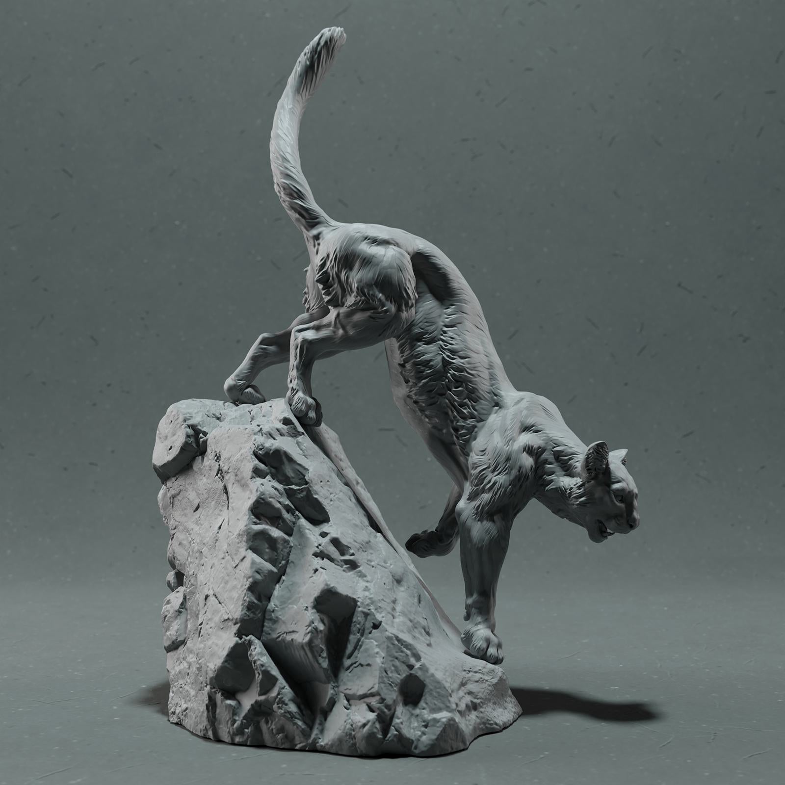 Produktfoto Tier Figur Diorama, Modellbau: 0: Wildtier Figur: Berglöwe – Puma (Ref 01_01_48)