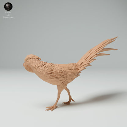 Foto del prodotto Figura animale Diorama, Modellismo: 0: Figura di fauna selvatica: Fagiano dorato maschio (Ref 25_02_10)
