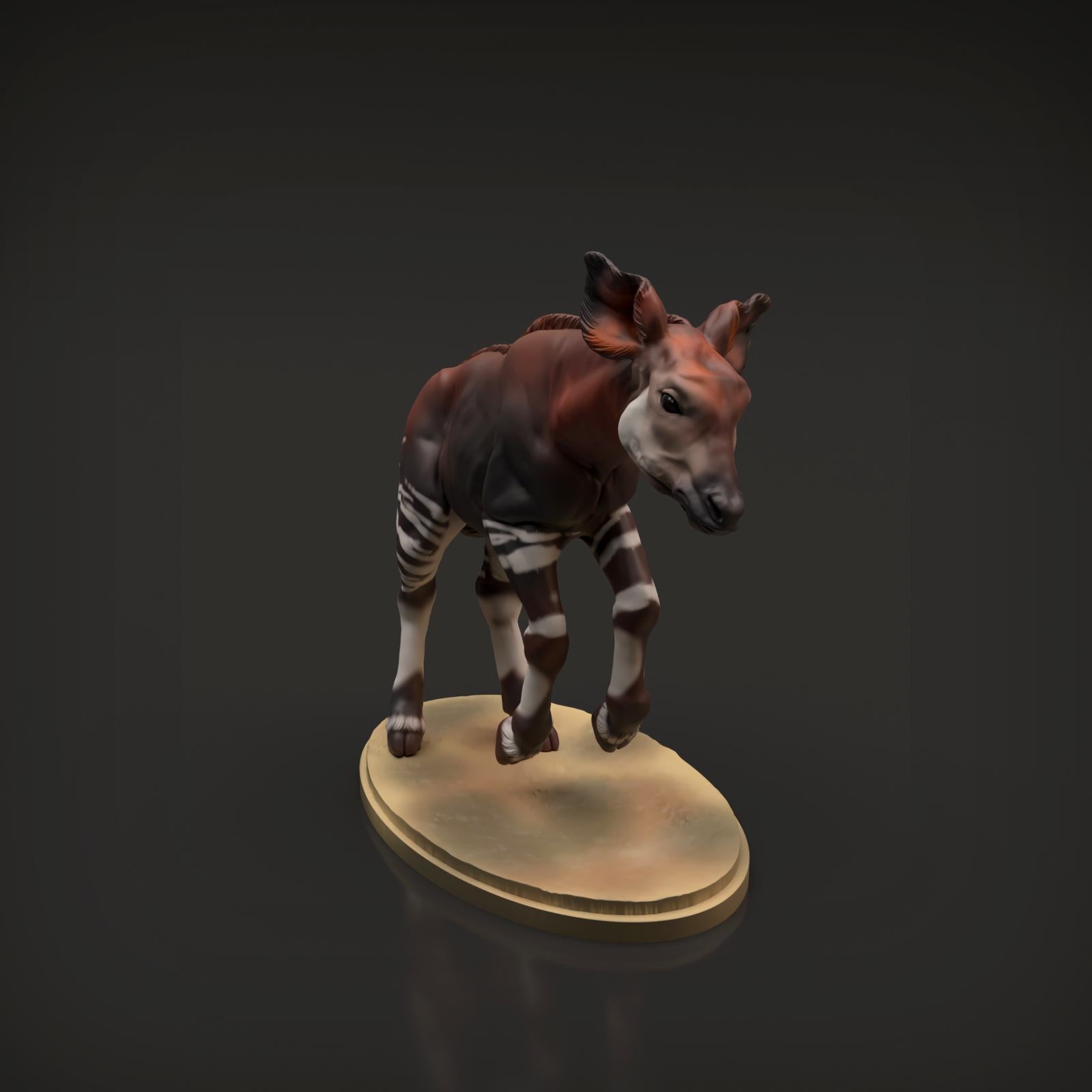 Produktfoto Tier Figur Diorama, Modellbau: 0: Savannen Tier Figur: Okapi Kalb (Ref 01_01_52)