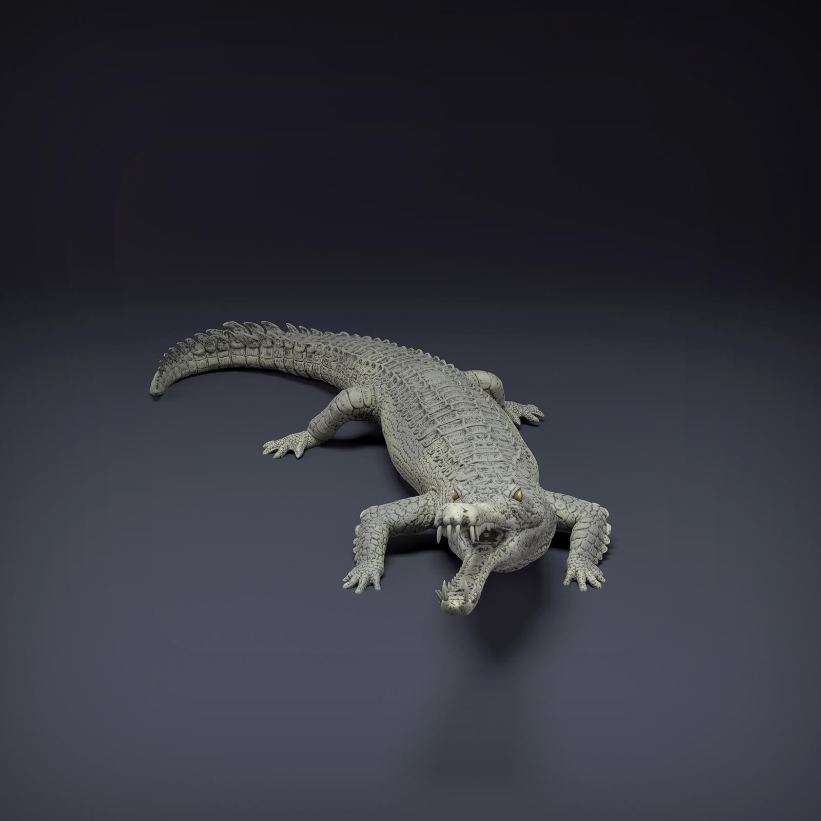 Produktfoto Tier Figur Diorama, Modellbau: 0: Dschungel Tier Figur: Gangesgavial – Gharial (Ref 01_01_80)