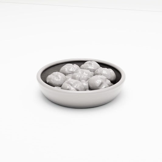 MyPortal 203 0: Diorama Cozinha e Mesa: tigela de cerâmica com pão (Ref. 203D)